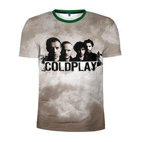 Мужская футболка 3D спортивная с принтом Coldplay в Петрозаводске, 100% полиэстер с улучшенными характеристиками | приталенный силуэт, круглая горловина, широкие плечи, сужается к линии бедра | coldplay | rock | колдплэй | рок