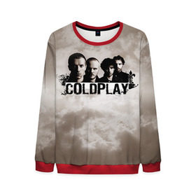 Мужской свитшот 3D с принтом Coldplay в Петрозаводске, 100% полиэстер с мягким внутренним слоем | круглый вырез горловины, мягкая резинка на манжетах и поясе, свободная посадка по фигуре | coldplay | rock | колдплэй | рок