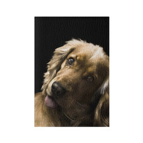 Обложка для паспорта матовая кожа с принтом Английский кокер-спаниель в Петрозаводске, натуральная матовая кожа | размер 19,3 х 13,7 см; прозрачные пластиковые крепления | английский кокер спаниель | животно | порода | собака