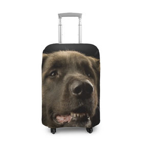 Чехол для чемодана 3D с принтом Леонбергер в Петрозаводске, 86% полиэфир, 14% спандекс | двустороннее нанесение принта, прорези для ручек и колес | Тематика изображения на принте: животное | леонбергер | порода | собака