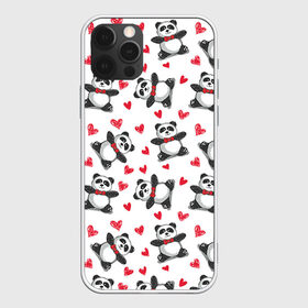 Чехол для iPhone 12 Pro Max с принтом Панда и любовь в Петрозаводске, Силикон |  | 14 февраля | bears | love | love you | валентин | влюбленные | день святого валентина | лав | любовь | медведб | медведи | мишки | подарок девушке | подарок парню