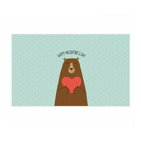 Бумага для упаковки 3D с принтом Медведь с сердцем в Петрозаводске, пластик и полированная сталь | круглая форма, металлическое крепление в виде кольца | 14 февраля | bears | love | love you | валентин | влюбленные | день святого валентина | лав | любовь | медведб | медведи | мишки | подарок девушке | подарок парню