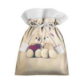 Подарочный 3D мешок с принтом Love teddy bears в Петрозаводске, 100% полиэстер | Размер: 29*39 см | 14 февраля | bears | teddy | валентин | день святого валентина | игрушки | медведи | милый | мимими | мишка | мишки | подарки | подарок | подарок девушке | подарок парню | тедди