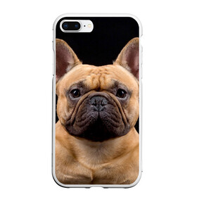 Чехол для iPhone 7Plus/8 Plus матовый с принтом Французский бульдог в Петрозаводске, Силикон | Область печати: задняя сторона чехла, без боковых панелей | животное | порода | собака | французский бульдог