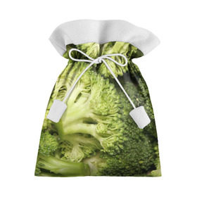 Подарочный 3D мешок с принтом Брокколи в Петрозаводске, 100% полиэстер | Размер: 29*39 см | Тематика изображения на принте: vegan | vegetarian | брокколи | будизм | веган | вегетарианство | йога | сыроедение | фитнес