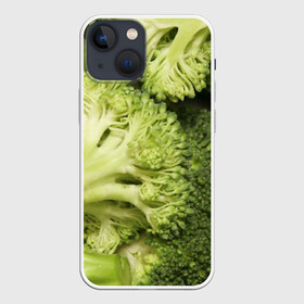 Чехол для iPhone 13 mini с принтом Брокколи в Петрозаводске,  |  | vegan | vegetarian | брокколи | будизм | веган | вегетарианство | йога | сыроедение | фитнес