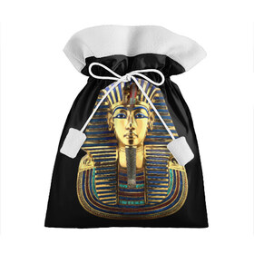 Подарочный 3D мешок с принтом Фараон Тутанхамон в Петрозаводске, 100% полиэстер | Размер: 29*39 см | египет | тутанхамон | фараон | фараон тутанхамонмаска фараона