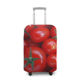 Чехол для чемодана 3D с принтом Томатная в Петрозаводске, 86% полиэфир, 14% спандекс | двустороннее нанесение принта, прорези для ручек и колес | tomato | vegan | vegetarian | будизм | веган | вегетарианство | йога | помидор | сыроедение | томат | фитнес | ягода