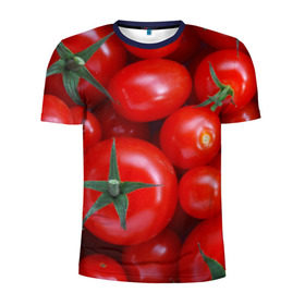 Мужская футболка 3D спортивная с принтом Томатная в Петрозаводске, 100% полиэстер с улучшенными характеристиками | приталенный силуэт, круглая горловина, широкие плечи, сужается к линии бедра | Тематика изображения на принте: tomato | vegan | vegetarian | будизм | веган | вегетарианство | йога | помидор | сыроедение | томат | фитнес | ягода