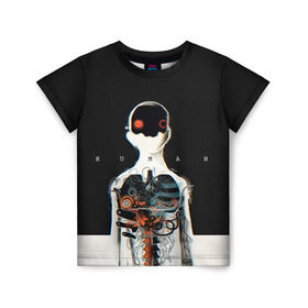Детская футболка 3D с принтом Three Days Grace 1 в Петрозаводске, 100% гипоаллергенный полиэфир | прямой крой, круглый вырез горловины, длина до линии бедер, чуть спущенное плечо, ткань немного тянется | three days grace