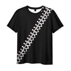 Мужская футболка 3D с принтом Three Days Grace 9 в Петрозаводске, 100% полиэфир | прямой крой, круглый вырез горловины, длина до линии бедер | three days grace