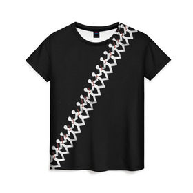 Женская футболка 3D с принтом Three Days Grace 9 в Петрозаводске, 100% полиэфир ( синтетическое хлопкоподобное полотно) | прямой крой, круглый вырез горловины, длина до линии бедер | three days grace