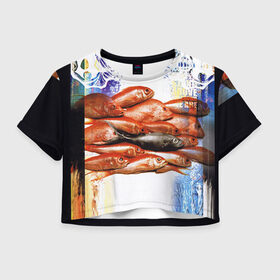 Женская футболка 3D укороченная с принтом Three Days Grace 10 в Петрозаводске, 100% полиэстер | круглая горловина, длина футболки до линии талии, рукава с отворотами | x files | малдер | материалы | секретные | скалли