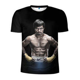 Мужская футболка 3D спортивная с принтом Мэнни Пакьяо в Петрозаводске, 100% полиэстер с улучшенными характеристиками | приталенный силуэт, круглая горловина, широкие плечи, сужается к линии бедра | boxing | бокс | боксер | мэнни | мэнни пакьяо | пакьяо | спорт | чемпион мира