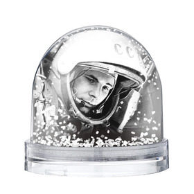 Снежный шар с принтом Гагарин 1 в Петрозаводске, Пластик | Изображение внутри шара печатается на глянцевой фотобумаге с двух сторон | гагарин | космос | космос наш | поехали | ретро | ссср | юрий гагарин