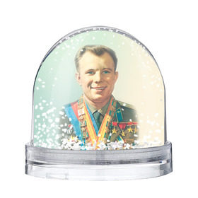 Снежный шар с принтом Гагарин 2 в Петрозаводске, Пластик | Изображение внутри шара печатается на глянцевой фотобумаге с двух сторон | гагарин | космос | космос наш | поехали | ретро | ссср | юрий гагарин