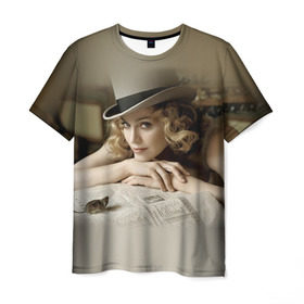 Мужская футболка 3D с принтом Мадонна 1 в Петрозаводске, 100% полиэфир | прямой крой, круглый вырез горловины, длина до линии бедер | madonna | мадонна | музыка
