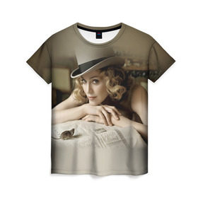 Женская футболка 3D с принтом Мадонна 1 в Петрозаводске, 100% полиэфир ( синтетическое хлопкоподобное полотно) | прямой крой, круглый вырез горловины, длина до линии бедер | Тематика изображения на принте: madonna | мадонна | музыка