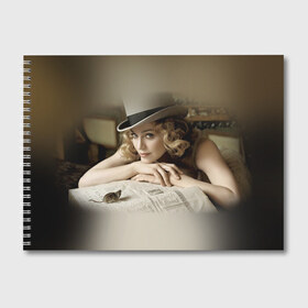 Альбом для рисования с принтом Мадонна 1 в Петрозаводске, 100% бумага
 | матовая бумага, плотность 200 мг. | Тематика изображения на принте: madonna | мадонна | музыка