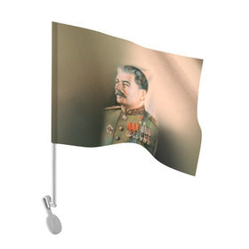 Флаг для автомобиля с принтом Сталин 1 в Петрозаводске, 100% полиэстер | Размер: 30*21 см | знаменитости | иосиф сталин | ретро | ссср