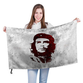 Флаг 3D с принтом Че Гевара 1 в Петрозаводске, 100% полиэстер | плотность ткани — 95 г/м2, размер — 67 х 109 см. Принт наносится с одной стороны | ernesto che guevara | куба | революционер | революция | ретро | эрнесто че гевара