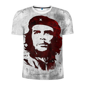 Мужская футболка 3D спортивная с принтом Че Гевара 1 в Петрозаводске, 100% полиэстер с улучшенными характеристиками | приталенный силуэт, круглая горловина, широкие плечи, сужается к линии бедра | ernesto che guevara | куба | революционер | революция | ретро | эрнесто че гевара