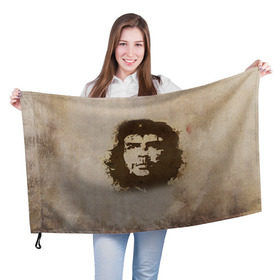 Флаг 3D с принтом Че Гевара 2 в Петрозаводске, 100% полиэстер | плотность ткани — 95 г/м2, размер — 67 х 109 см. Принт наносится с одной стороны | ernesto che guevara | куба | революционер | революция | ретро | эрнесто че гевара
