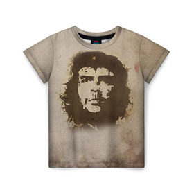 Детская футболка 3D с принтом Че Гевара 2 в Петрозаводске, 100% гипоаллергенный полиэфир | прямой крой, круглый вырез горловины, длина до линии бедер, чуть спущенное плечо, ткань немного тянется | ernesto che guevara | куба | революционер | революция | ретро | эрнесто че гевара