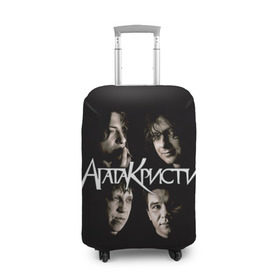 Чехол для чемодана 3D с принтом Агата Кристи 2 в Петрозаводске, 86% полиэфир, 14% спандекс | двустороннее нанесение принта, прорези для ручек и колес | а на тебе как на войне | вадим самойлов | рок | рок группа