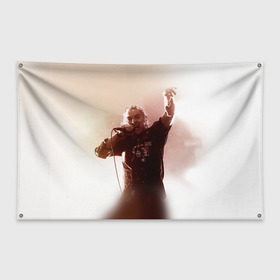 Флаг-баннер с принтом Горшок в Петрозаводске, 100% полиэстер | размер 67 х 109 см, плотность ткани — 95 г/м2; по краям флага есть четыре люверса для крепления | король и шут