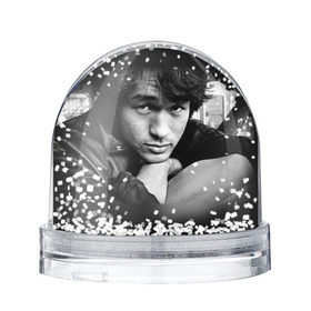 Снежный шар с принтом Цой 1 в Петрозаводске, Пластик | Изображение внутри шара печатается на глянцевой фотобумаге с двух сторон | группа кино | цой