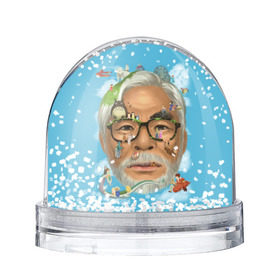 Снежный шар с принтом Хаяо Миядзаки в Петрозаводске, Пластик | Изображение внутри шара печатается на глянцевой фотобумаге с двух сторон | hayao miyazaki | поньо | тоторо | унесенные