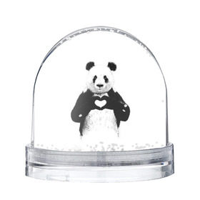 Снежный шар с принтом Панда Love в Петрозаводске, Пластик | Изображение внутри шара печатается на глянцевой фотобумаге с двух сторон | панда