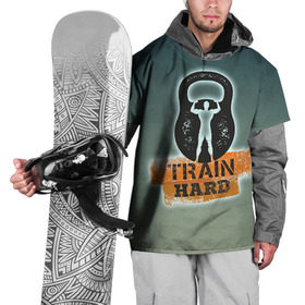 Накидка на куртку 3D с принтом Train hard 2 в Петрозаводске, 100% полиэстер |  | Тематика изображения на принте: bodybuilding | no pain no gain | train hard | бодибилдинг | качалка | пауэрлифинг | тренажерный | фитнес