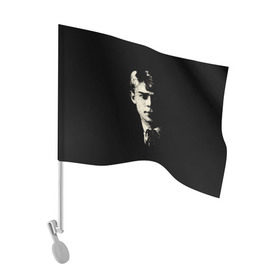 Флаг для автомобиля с принтом Есенин в Петрозаводске, 100% полиэстер | Размер: 30*21 см | есенин