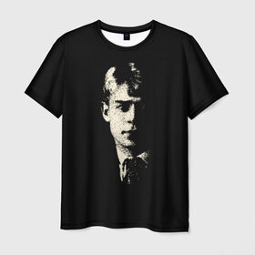 Мужская футболка 3D с принтом Есенин в Петрозаводске, 100% полиэфир | прямой крой, круглый вырез горловины, длина до линии бедер | есенин