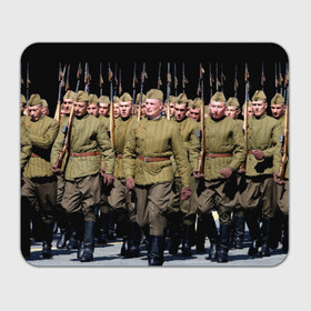 Коврик прямоугольный с принтом Вооруженные силы СССР в Петрозаводске, натуральный каучук | размер 230 х 185 мм; запечатка лицевой стороны | армия | вооруженные силы россии | парад | рэтро | ссср