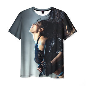 Мужская футболка 3D с принтом Девушка на пилоне в Петрозаводске, 100% полиэфир | прямой крой, круглый вырез горловины, длина до линии бедер | девушка | красивая | пилон | страсть | танец