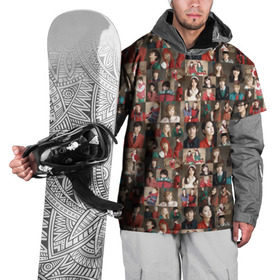 Накидка на куртку 3D с принтом K-pop коллаж в Петрозаводске, 100% полиэстер |  | Тематика изображения на принте: cl корея | k pop | айдолы | девушки | коллаж