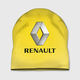 Шапка 3D с принтом Renault в Петрозаводске, 100% полиэстер | универсальный размер, печать по всей поверхности изделия | Тематика изображения на принте: 