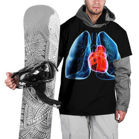 Накидка на куртку 3D с принтом Рентген в Петрозаводске, 100% полиэстер |  | 