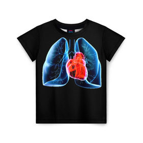 Детская футболка 3D с принтом Рентген в Петрозаводске, 100% гипоаллергенный полиэфир | прямой крой, круглый вырез горловины, длина до линии бедер, чуть спущенное плечо, ткань немного тянется | Тематика изображения на принте: 