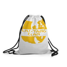 Рюкзак-мешок 3D с принтом Wu Tang Clan в Петрозаводске, 100% полиэстер | плотность ткани — 200 г/м2, размер — 35 х 45 см; лямки — толстые шнурки, застежка на шнуровке, без карманов и подкладки | method man | tang clan | wu tang clan