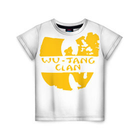 Детская футболка 3D с принтом Wu Tang Clan в Петрозаводске, 100% гипоаллергенный полиэфир | прямой крой, круглый вырез горловины, длина до линии бедер, чуть спущенное плечо, ткань немного тянется | Тематика изображения на принте: method man | tang clan | wu tang clan
