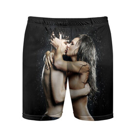 Мужские шорты 3D спортивные с принтом Чувства в Петрозаводске,  |  | девушка | любовь | парень | поцелуй | страсть | торс | фото | чувства