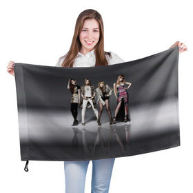 Флаг 3D с принтом K-pop девушки в Петрозаводске, 100% полиэстер | плотность ткани — 95 г/м2, размер — 67 х 109 см. Принт наносится с одной стороны | 2ne1 | cl | cl корея | k pop | айдолы | девушка | кей поп | корейская | корейцы | корея | кпоп | попса | южная