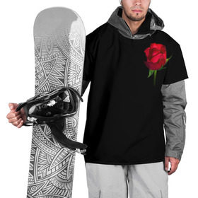 Накидка на куртку 3D с принтом Розы за спиной в Петрозаводске, 100% полиэстер |  | за спиной | любовь | подарок | роза | розы | сюрприз | цветы | чувства