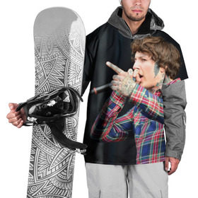 Накидка на куртку 3D с принтом Oliver Sykes в Петрозаводске, 100% полиэстер |  | bring me the horizon | oliver sykes | sempiternal | that’s the spirit | throne | оливер сайкс