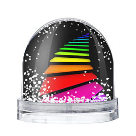 Водяной шар с принтом Лестница в Петрозаводске, Пластик | Изображение внутри шара печатается на глянцевой фотобумаге с двух сторон | лестница | радуга | спектр | цвет | цвета | яркие