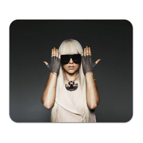 Коврик прямоугольный с принтом Lady Gaga в Петрозаводске, натуральный каучук | размер 230 х 185 мм; запечатка лицевой стороны | lady gaga | блондинка | звезда | знаменитость | леди гаага | очки | певица | поп | эпатаж | эпатажная